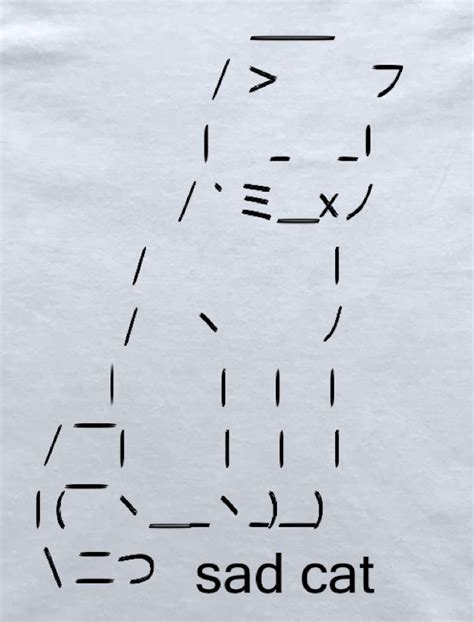 Ascii Cat Art | art of zoo