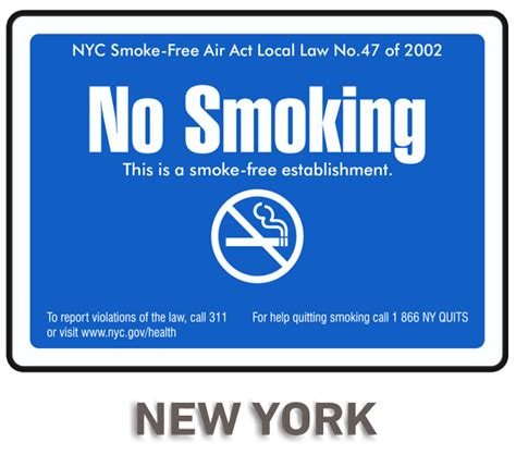 No Smoking Signs Printable Nyc