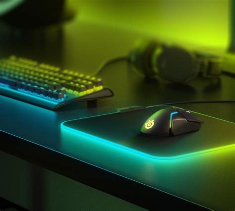 SteelSeries QcK Prism Cloth medium gaming mouse pad offers 16 million color options