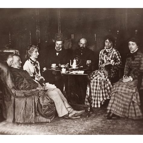 Richard Wagner (1813-1883) Ngerman Composer Wagner (Left) And His Wife Cosima (Second From Left ...