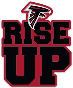 Atlanta Falcons RISE UP with Logo Type NFL Football Die-Cut MAGNET | eBay