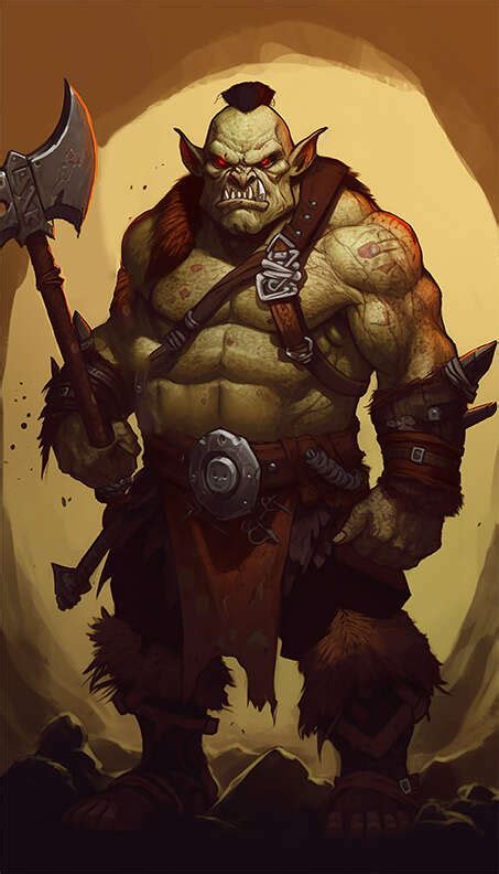 Orc Warrior Stock Art - Darrin Drader Designs | Stock Art | DriveThruRPG.com