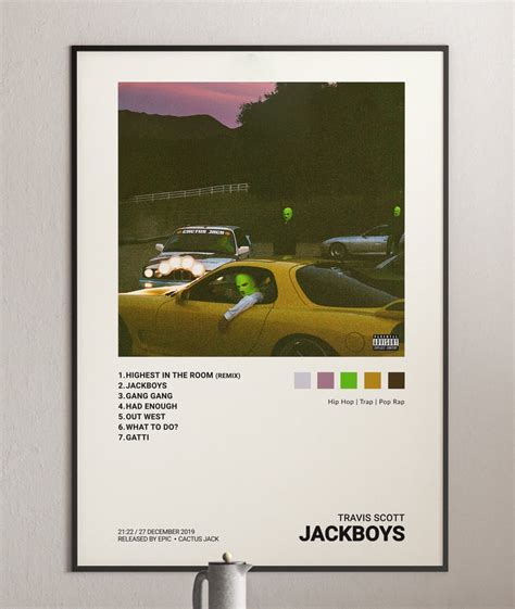 Travis Scott - JackBoys Album Cover Poster | Architeg Prints