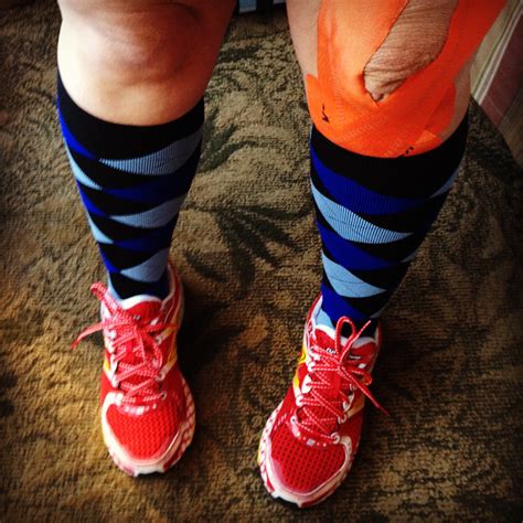 KT Tape Pro, Zensah Compression Socks, and New Balance run… | Flickr