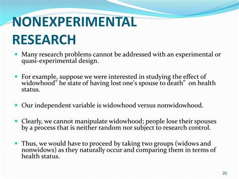 Types Of Non Experimental Research Design