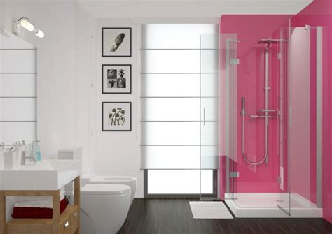 Pink PVC Hygienic Wall Cladding - Polarex PC009 Gloss Hot Pink 2.5mm | Shower wall panels ...