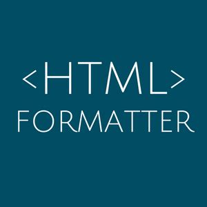 HTML Formatter and HTML Beautifier online