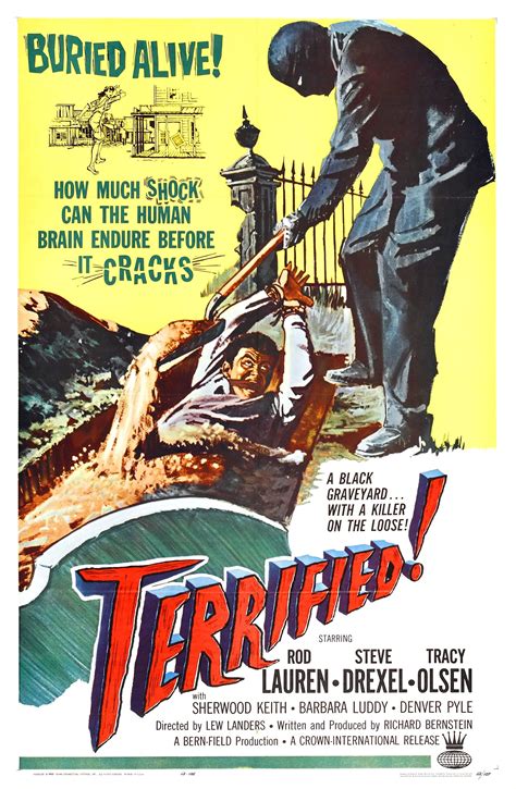 Terrified (1963) | Horror movie posters, Old movie posters, Movie posters