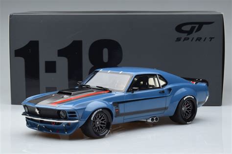 Ford Mustang Boss Cobra Ruffian Blue GT Spirit 1/18 - New 2021 Model