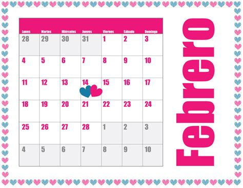 Calendario de febrero 2013 para imprimir en PDF 2024