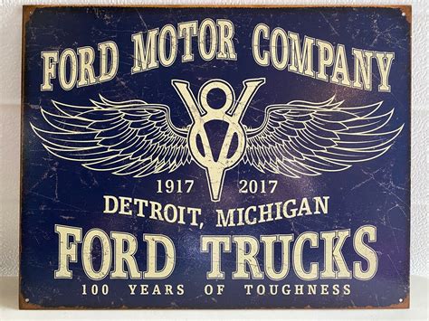 Ford Trucks Sign Garage Vintage Tin Sign Man Cave Garage Art - Etsy