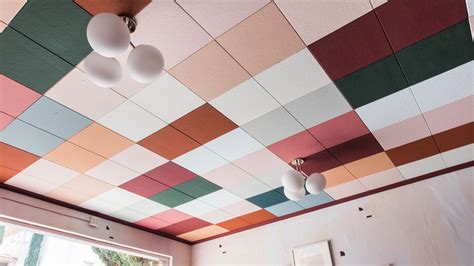 How to Mask Ugly Drop-Ceiling Tiles Using Just Paint | Architectural Digest