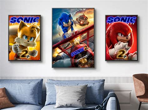 Sonic the Hedgehog 2 Movie Poster Series Authentic Film Memorabilia ...