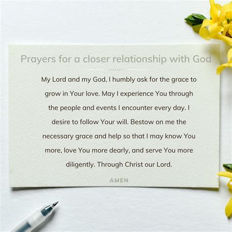 Prayers for a Closer Relationship with God