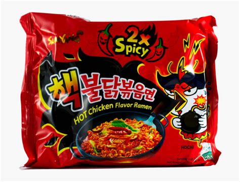 Png Stock Samyang Hot Chicken Ramen X Tidbit Snacks - 2x Spicy Ramen Noodles, Transparent Png ...