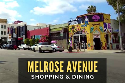 Hollywood's Melrose Avenue Shopping & Dining