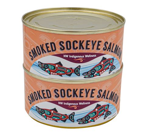 Alaskan Wild Caught Smoked Sockeye Salmon 2 Cans | Etsy