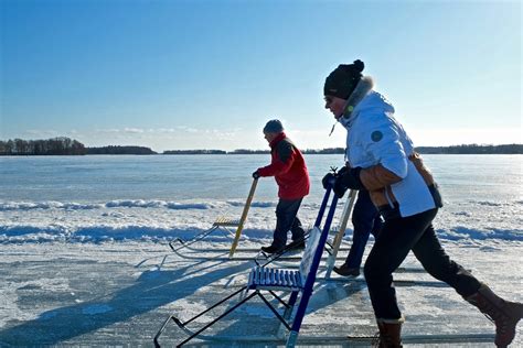 Finnish lake finds fame in kicksled culture - thisisFINLAND