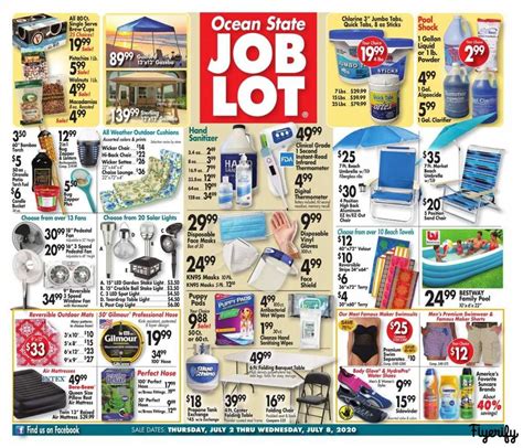 Ocean State Job Lot Weekly Ad & Flyer July 2 to 8 Canada