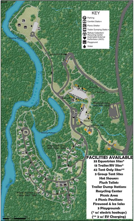 Frontier Town Campsite Map