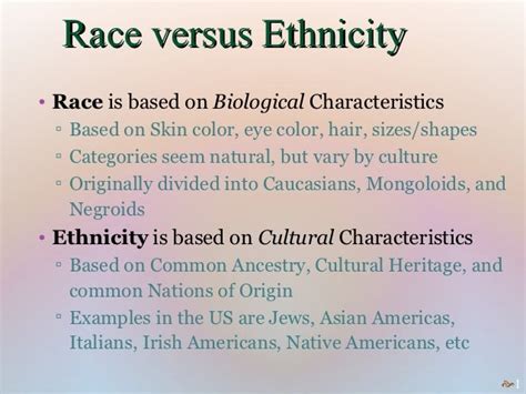 Race & Ethnicity Mini-Lecture