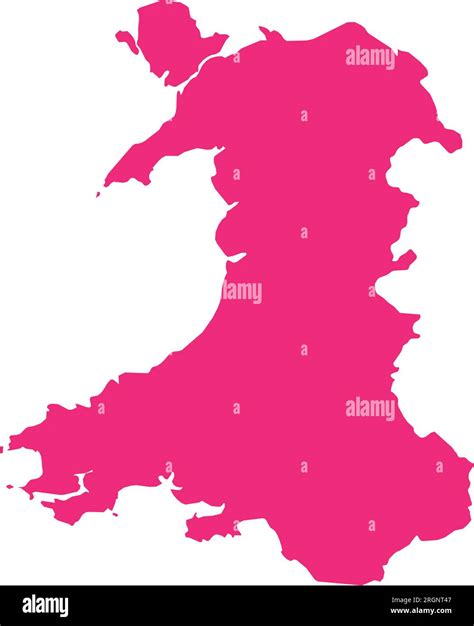 ROSE CMYK color map of WALES Stock Vector Image & Art - Alamy