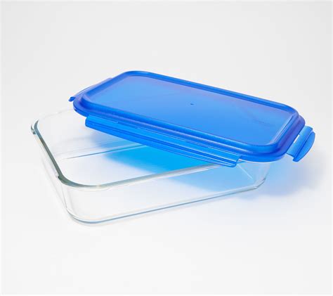 LocknLock 9" x 13" Glass Pan with Domed Locking Lid - QVC.com