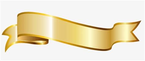 Gold Ribbon PNG and Clipart