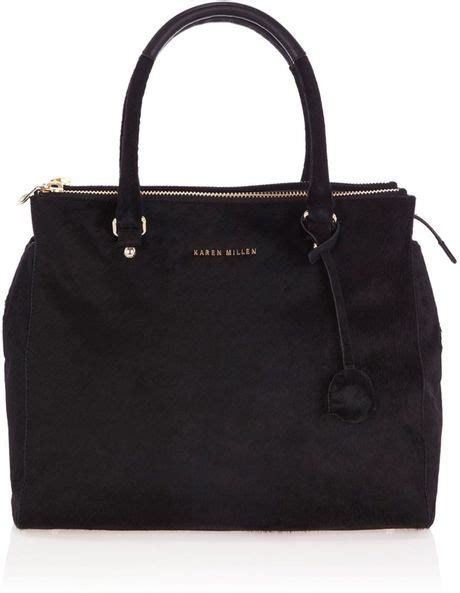 Karen Millen Large Tote Bag in Black | Lyst