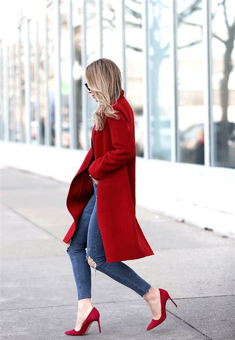 How To Wear a Bold Red Coat | Big Red | Brooklyn Blonde