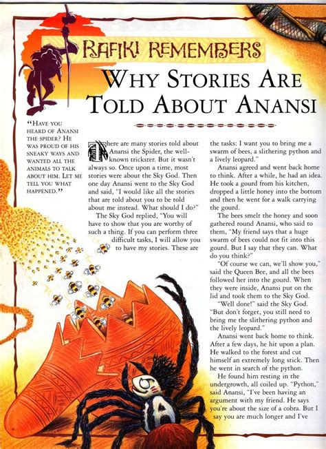 Why Stories Are Told About Anansi | The Lion King Wiki | Fandom powered ...