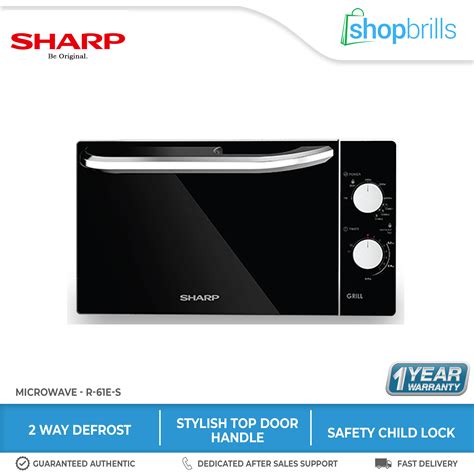 Sharp Microwave Oven with Grill R-61E(S) 20 Liters[ShopBrills Brills ...