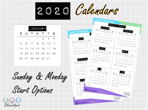 10 Year Printable Planner – Calendar Template 2022