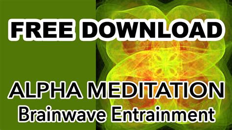 Alpha Meditation | Brainwave Entrainment - YouTube