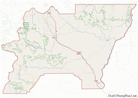 Map of Baker County, Oregon - Thong Thai Real