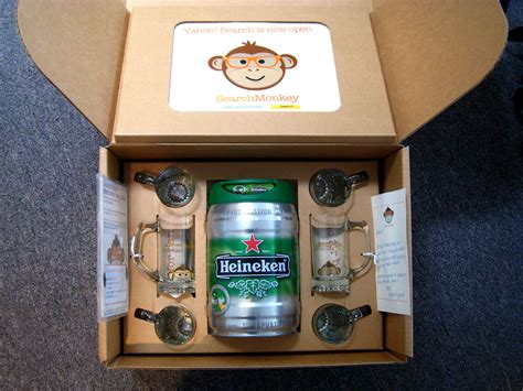 Yahoo! "Happy hour in a box" | Full of a little keg of beer,… | Flickr