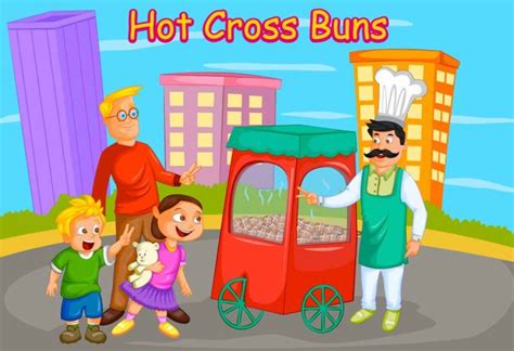 Hot Cross Buns | Nursery Rhyme For Kids With Lyrics