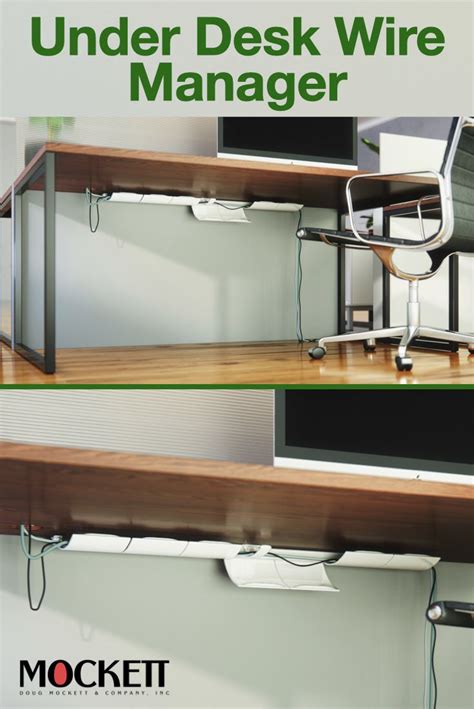 Horizontal Under-desk Wire Manager | Home office setup, Desk, Home fix