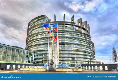 Seat of the European Parliament in Strasbourg, France Stock Image ...