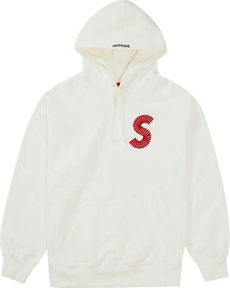 Supreme S Logo Hooded Sweatshirt (FW20) White - FW20