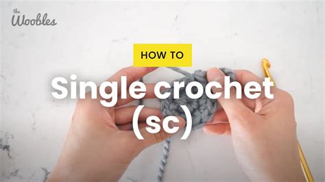 How to single crochet (sc) in the round - YouTube