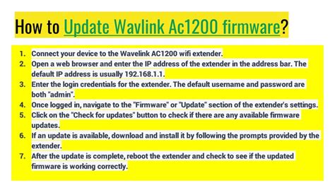 PPT - Update Wavlink AC1200 Firmware PowerPoint Presentation, free download - ID:11886237