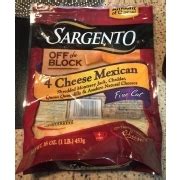 Sargento 4 Cheese Mexican Shredded Monterey Jack, Cheddar Queso Quesadilla & Asadero Natural ...