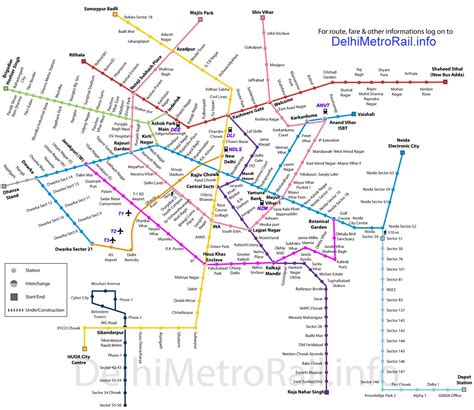 Delhi Metro Map, Master Plan 2021