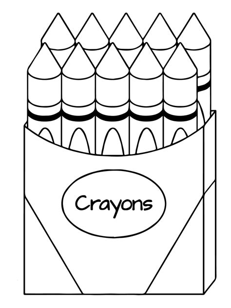 Dibujos De Caja De Crayones Imprimible Para Colorear - vrogue.co