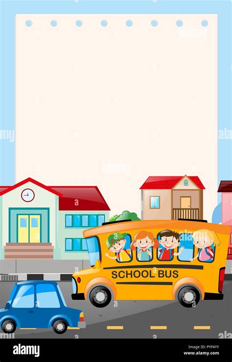 School Bus Border Template