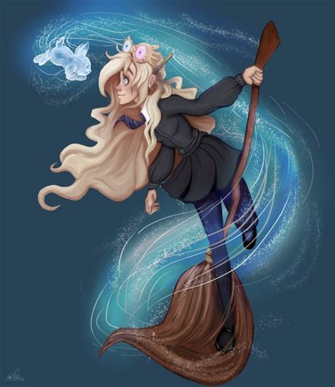 Luna Lovegood and her Patronus by MicroPixels | Harry potter drawings, Harry potter artwork ...