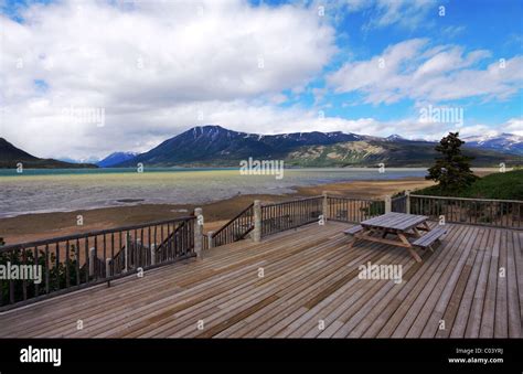 Coast Mountains and Bennett Lake in Yukon Canada Stock Photo - Alamy