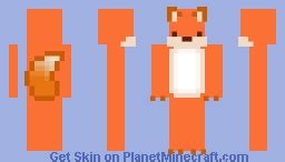 Simple cute fox - male Minecraft Skin