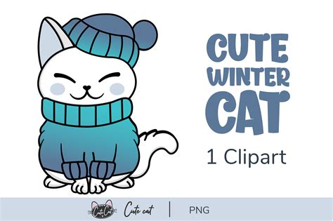 Cute Winter Cat Graphic by cutecat · Creative Fabrica